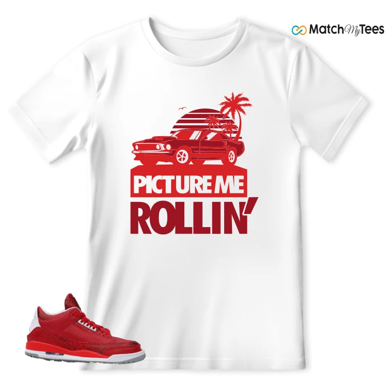NIKE AIR JORDAN 3 JBF CUSTOM VALENTINE'S DAY SNEAKER Matching Tees t-shirt