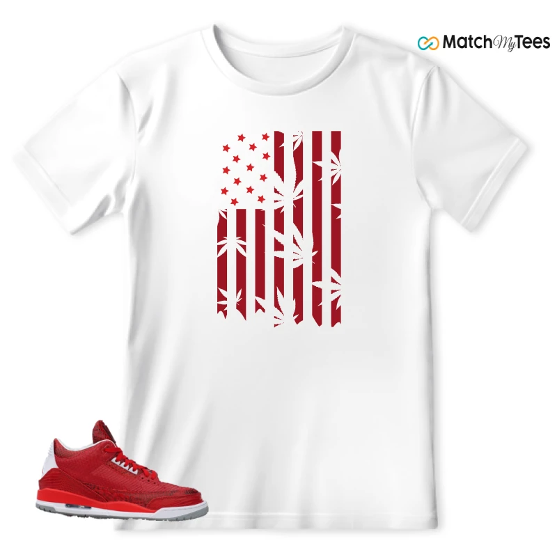 NIKE AIR JORDAN 3 JBF CUSTOM VALENTINE'S DAY SNEAKER Matching Tees t-shirt