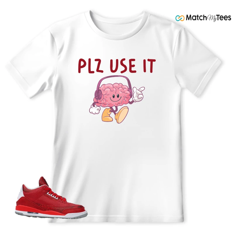 NIKE AIR JORDAN 3 JBF CUSTOM VALENTINE'S DAY SNEAKER Matching Tees t-shirt