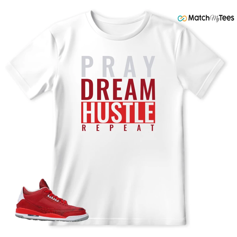NIKE AIR JORDAN 3 JBF CUSTOM VALENTINE'S DAY SNEAKER Matching Tees t-shirt