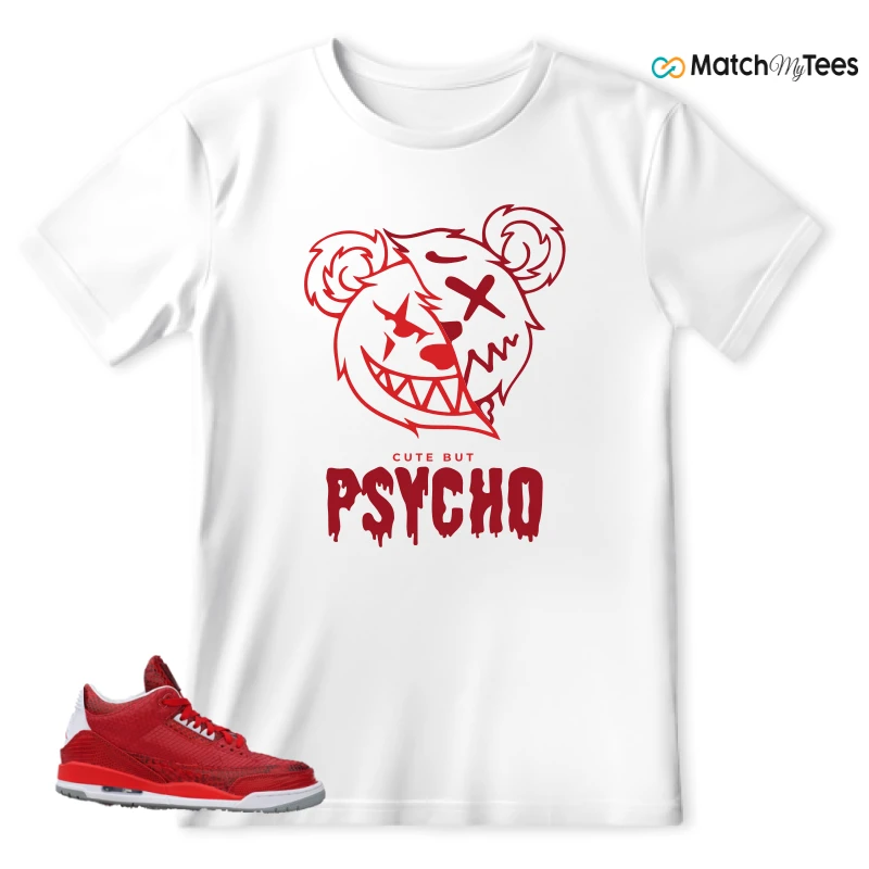 NIKE AIR JORDAN 3 JBF CUSTOM VALENTINE'S DAY SNEAKER Matching Tees t-shirt