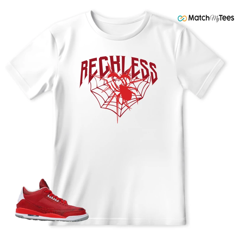 NIKE AIR JORDAN 3 JBF CUSTOM VALENTINE'S DAY SNEAKER Matching Tees t-shirt
