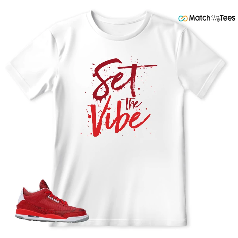 NIKE AIR JORDAN 3 JBF CUSTOM VALENTINE'S DAY SNEAKER Matching Tees t-shirt