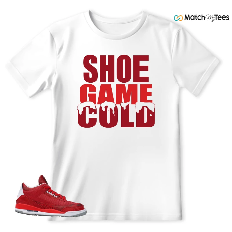 NIKE AIR JORDAN 3 JBF CUSTOM VALENTINE'S DAY SNEAKER Matching Tees t-shirt