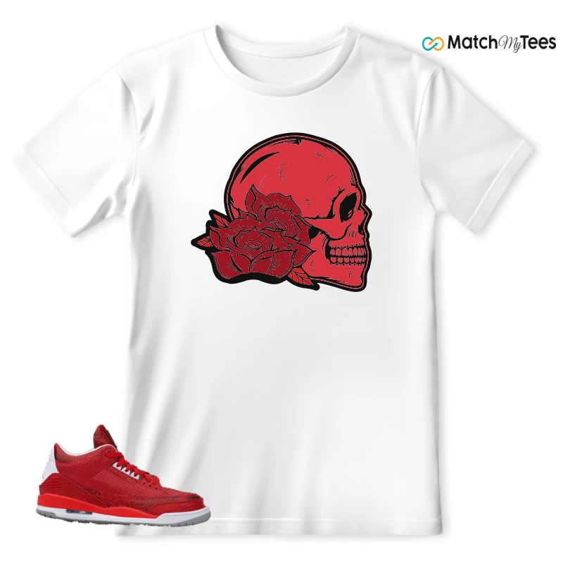 NIKE AIR JORDAN 3 JBF CUSTOM VALENTINE'S DAY SNEAKER Matching Tees t-shirt