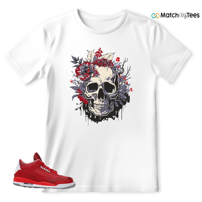 NIKE AIR JORDAN 3 JBF CUSTOM VALENTINE'S DAY SNEAKER Matching Tees t-shirt