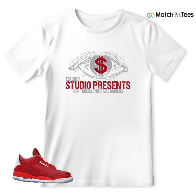 NIKE AIR JORDAN 3 JBF CUSTOM VALENTINE'S DAY SNEAKER Matching Tees t-shirt