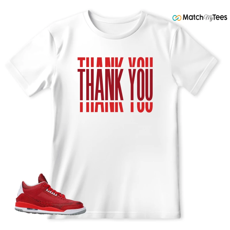 NIKE AIR JORDAN 3 JBF CUSTOM VALENTINE'S DAY SNEAKER Matching Tees t-shirt