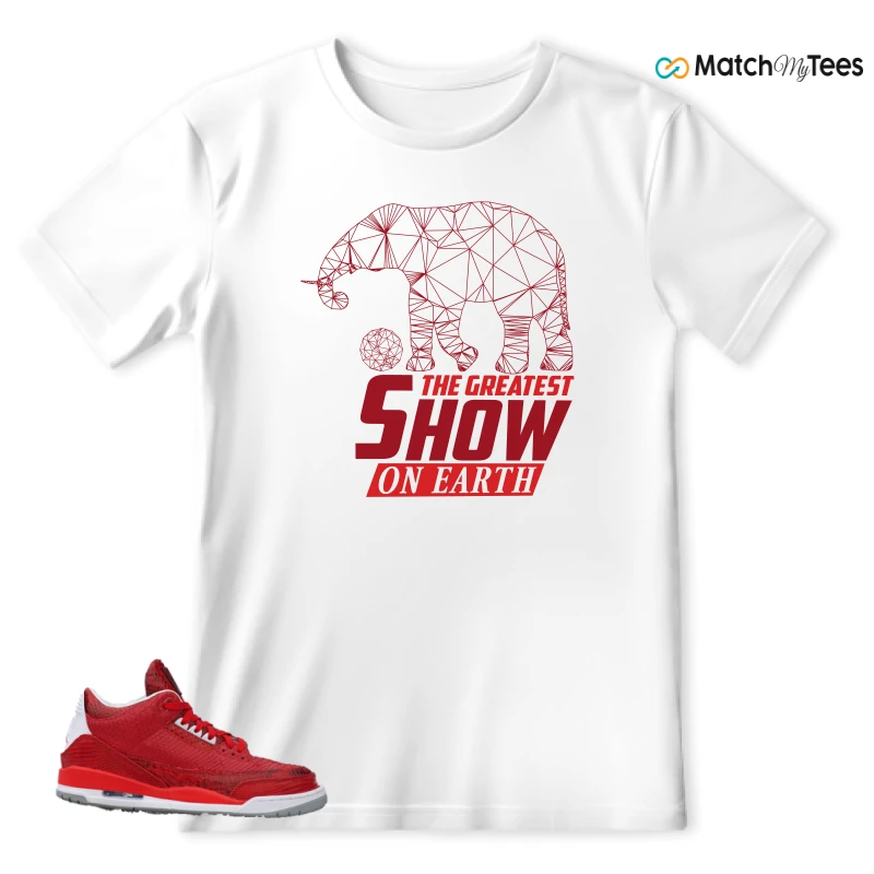 NIKE AIR JORDAN 3 JBF CUSTOM VALENTINE'S DAY SNEAKER Matching Tees t-shirt