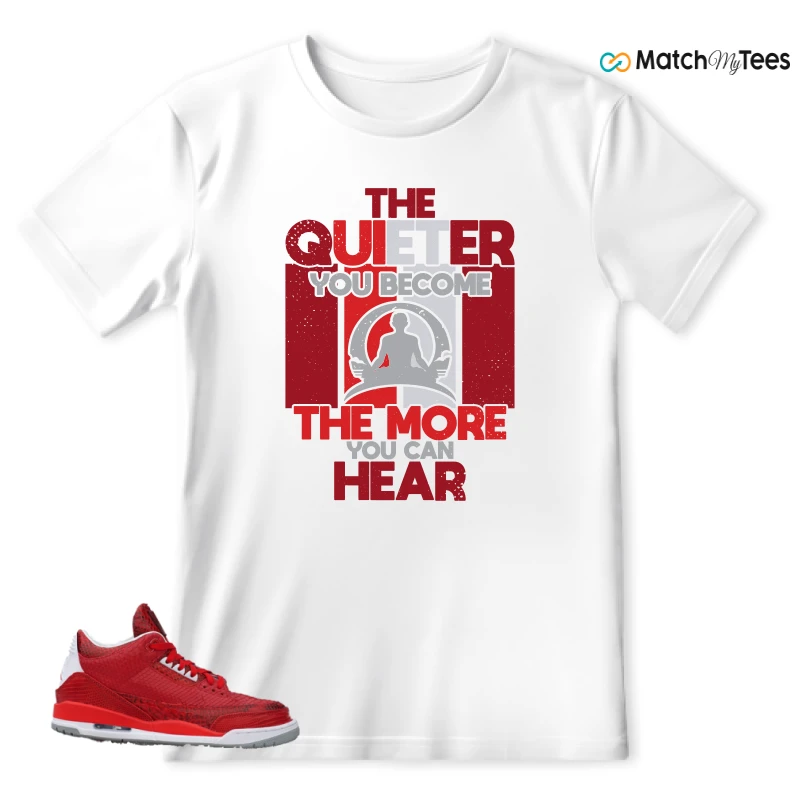 NIKE AIR JORDAN 3 JBF CUSTOM VALENTINE'S DAY SNEAKER Matching Tees t-shirt