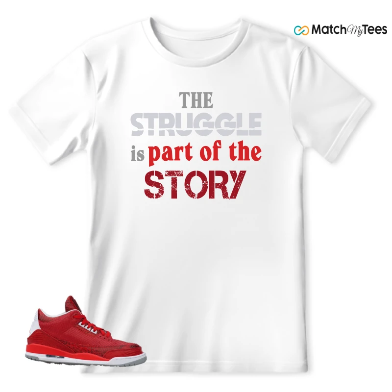 NIKE AIR JORDAN 3 JBF CUSTOM VALENTINE'S DAY SNEAKER Matching Tees t-shirt