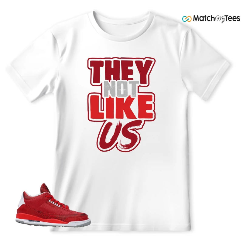 NIKE AIR JORDAN 3 JBF CUSTOM VALENTINE'S DAY SNEAKER Matching Tees t-shirt