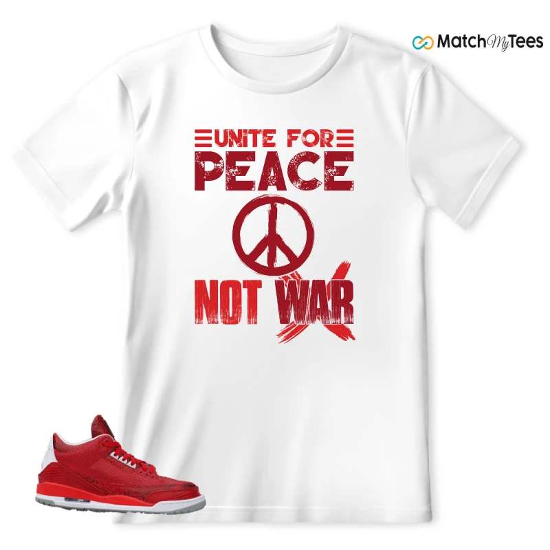 NIKE AIR JORDAN 3 JBF CUSTOM VALENTINE'S DAY SNEAKER Matching Tees t-shirt
