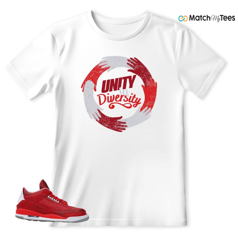 NIKE AIR JORDAN 3 JBF CUSTOM VALENTINE'S DAY SNEAKER Matching Tees t-shirt