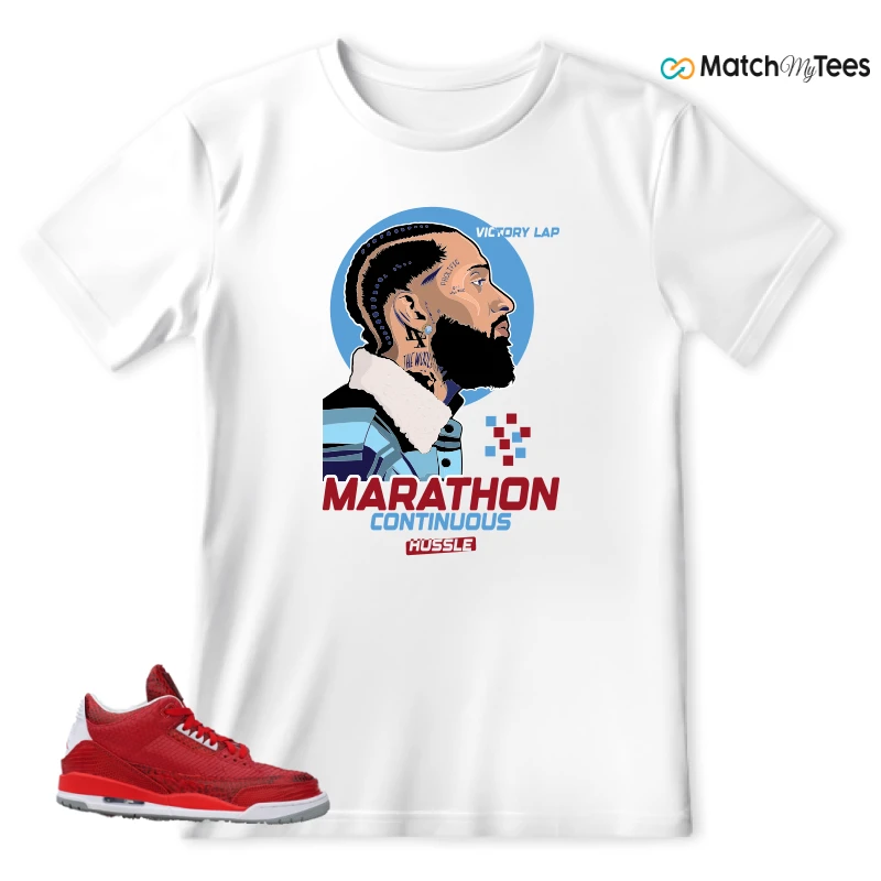 NIKE AIR JORDAN 3 JBF CUSTOM VALENTINE'S DAY SNEAKER Matching Tees t-shirt