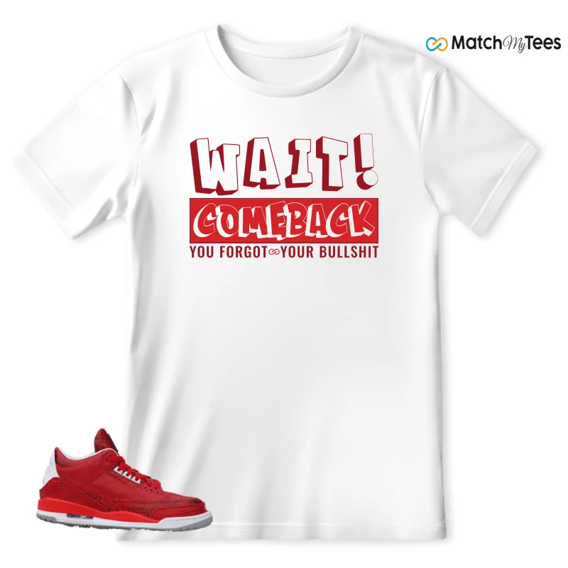 NIKE AIR JORDAN 3 JBF CUSTOM VALENTINE'S DAY SNEAKER Matching Tees t-shirt