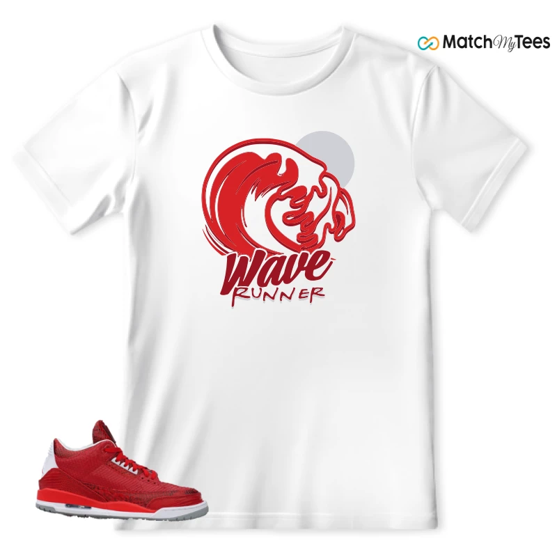 NIKE AIR JORDAN 3 JBF CUSTOM VALENTINE'S DAY SNEAKER Matching Tees t-shirt