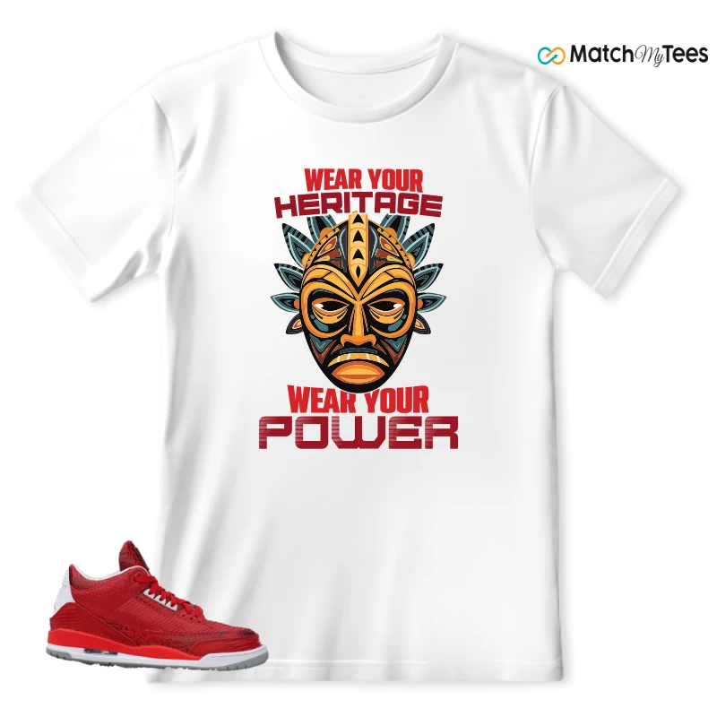 NIKE AIR JORDAN 3 JBF CUSTOM VALENTINE'S DAY SNEAKER Matching Tees t-shirt