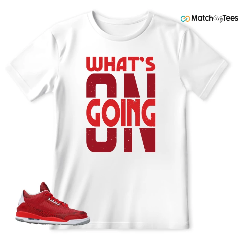 NIKE AIR JORDAN 3 JBF CUSTOM VALENTINE'S DAY SNEAKER Matching Tees t-shirt