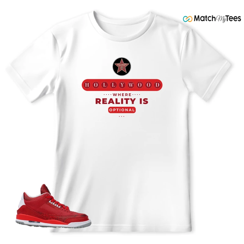 NIKE AIR JORDAN 3 JBF CUSTOM VALENTINE'S DAY SNEAKER Matching Tees t-shirt