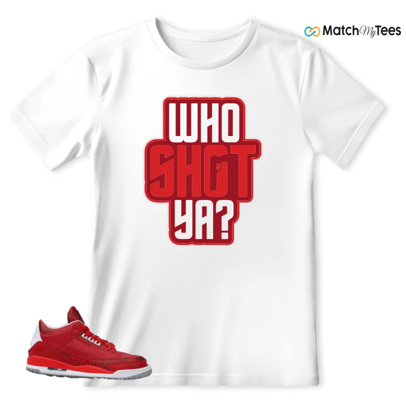 NIKE AIR JORDAN 3 JBF CUSTOM VALENTINE'S DAY SNEAKER Matching Tees t-shirt