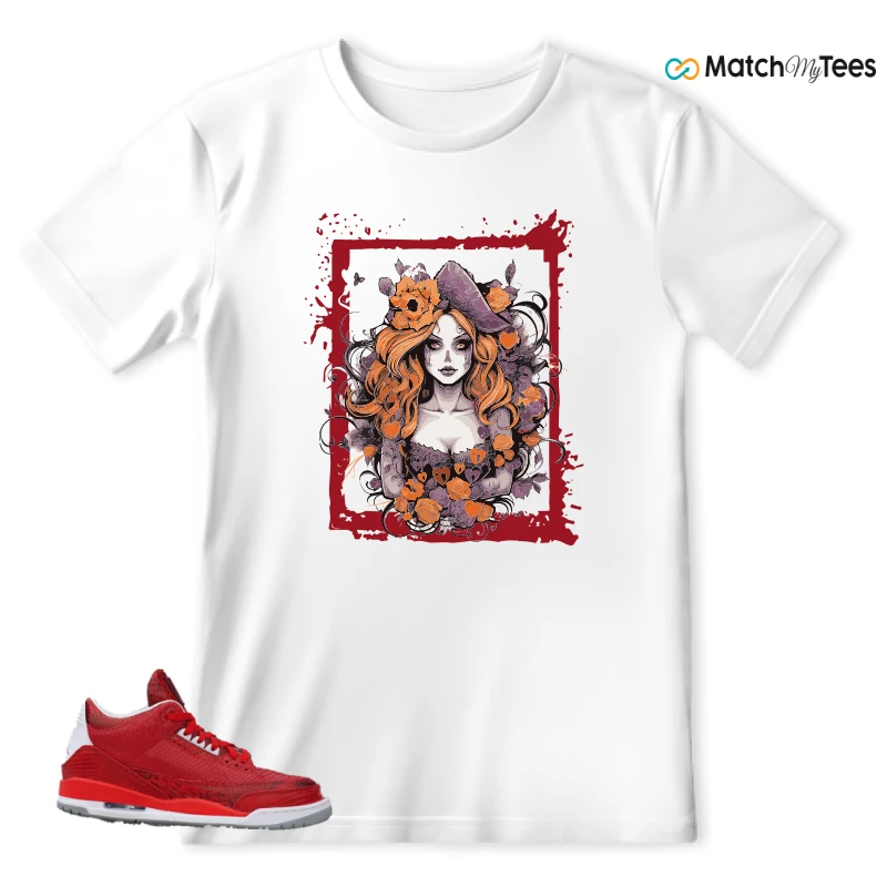 NIKE AIR JORDAN 3 JBF CUSTOM VALENTINE'S DAY SNEAKER Matching Tees t-shirt