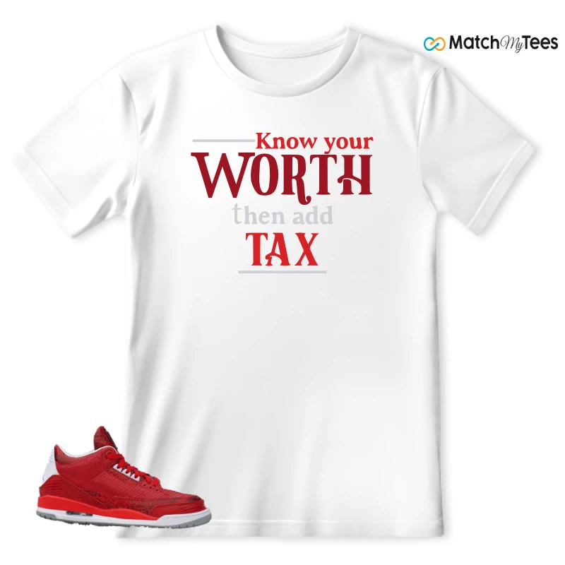 NIKE AIR JORDAN 3 JBF CUSTOM VALENTINE'S DAY SNEAKER Matching Tees t-shirt