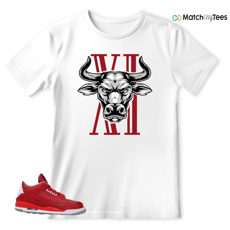 NIKE AIR JORDAN 3 JBF CUSTOM VALENTINE'S DAY SNEAKER Matching Tees t-shirt