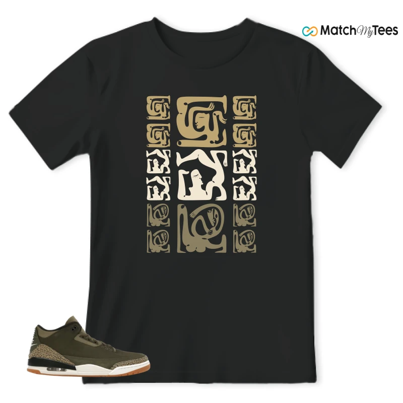 NIKE AIR JORDAN 3 RETRO FAMILY AFFAIR SNEAKER Matching Tees t-shirt