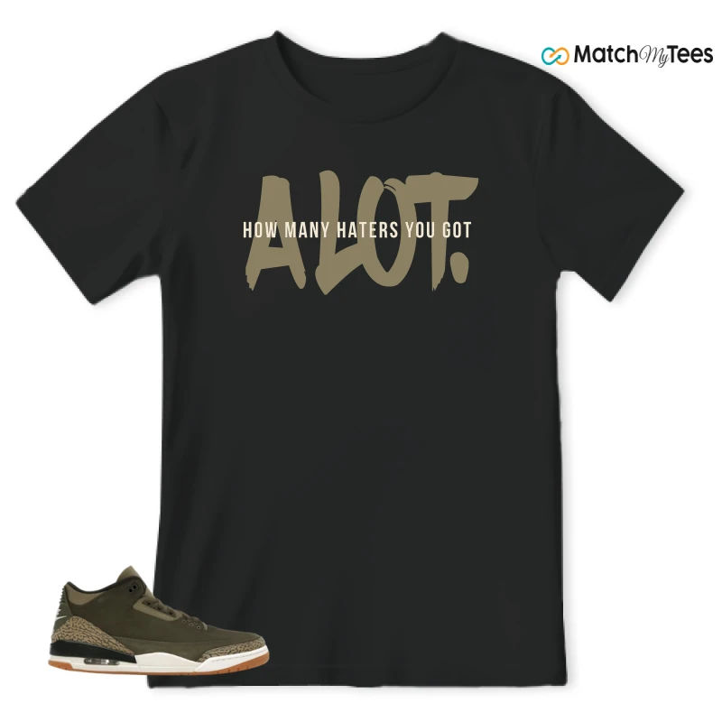NIKE AIR JORDAN 3 RETRO FAMILY AFFAIR SNEAKER Matching Tees t-shirt