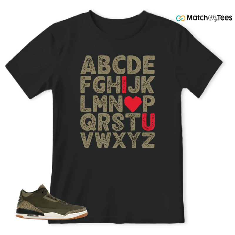 NIKE AIR JORDAN 3 RETRO FAMILY AFFAIR SNEAKER Matching Tees t-shirt