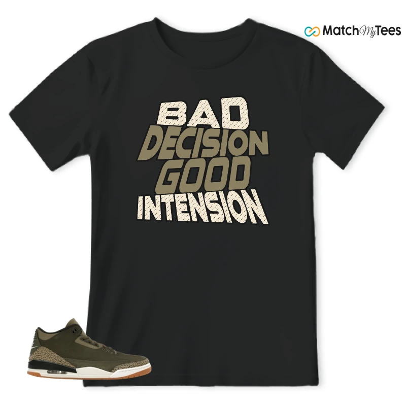 NIKE AIR JORDAN 3 RETRO FAMILY AFFAIR SNEAKER Matching Tees t-shirt