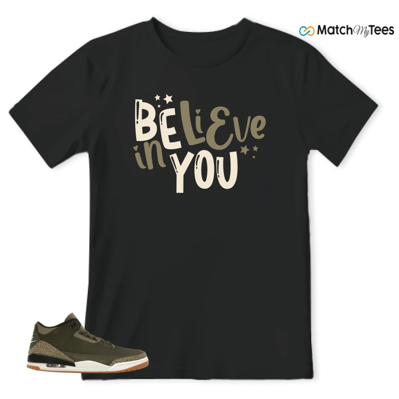 NIKE AIR JORDAN 3 RETRO FAMILY AFFAIR SNEAKER Matching Tees t-shirt