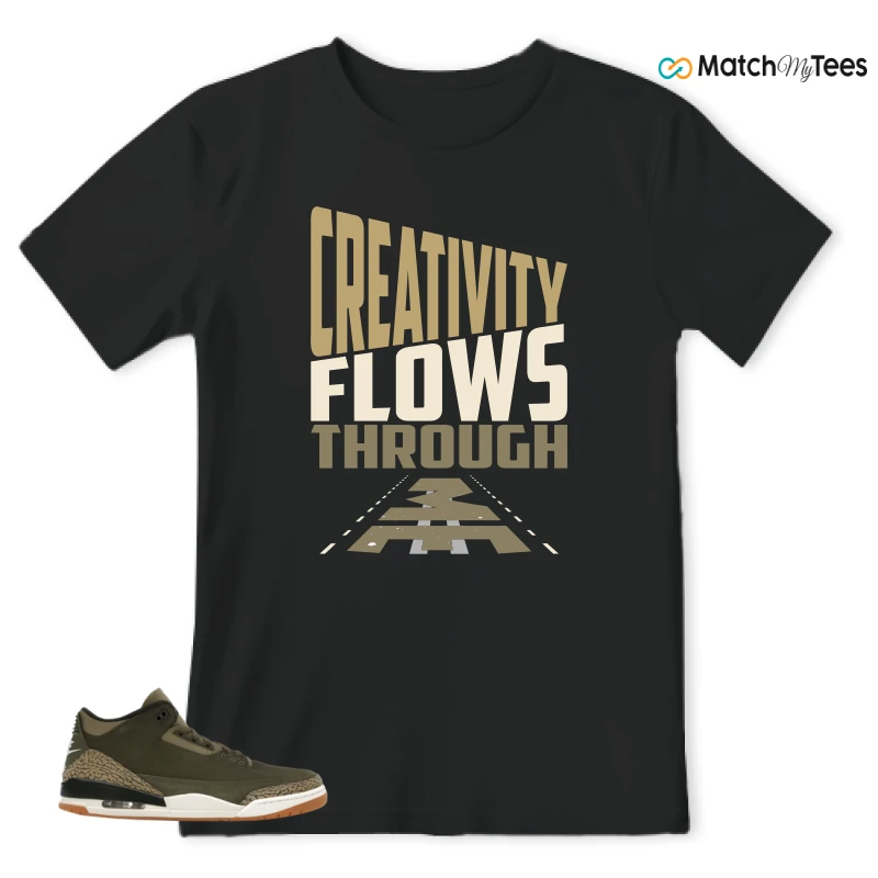 NIKE AIR JORDAN 3 RETRO FAMILY AFFAIR SNEAKER Matching Tees t-shirt