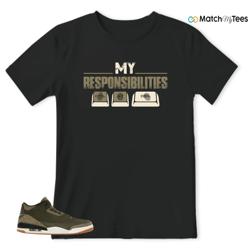 NIKE AIR JORDAN 3 RETRO FAMILY AFFAIR SNEAKER Matching Tees t-shirt