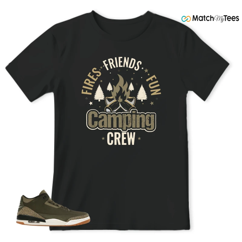 NIKE AIR JORDAN 3 RETRO FAMILY AFFAIR SNEAKER Matching Tees t-shirt