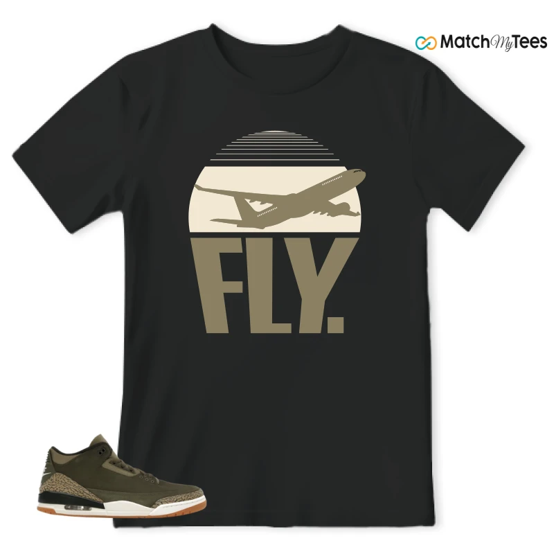 NIKE AIR JORDAN 3 RETRO FAMILY AFFAIR SNEAKER Matching Tees t-shirt