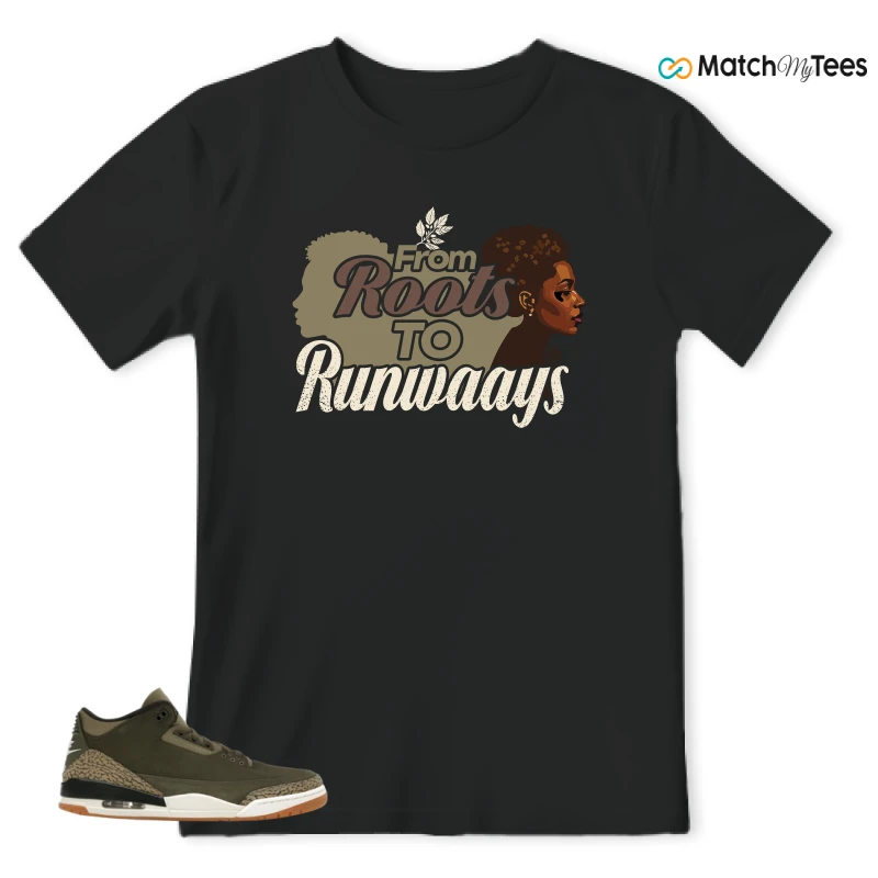 NIKE AIR JORDAN 3 RETRO FAMILY AFFAIR SNEAKER Matching Tees t-shirt