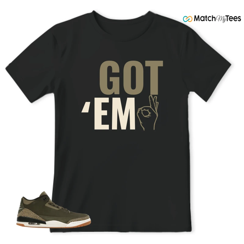 NIKE AIR JORDAN 3 RETRO FAMILY AFFAIR SNEAKER Matching Tees t-shirt
