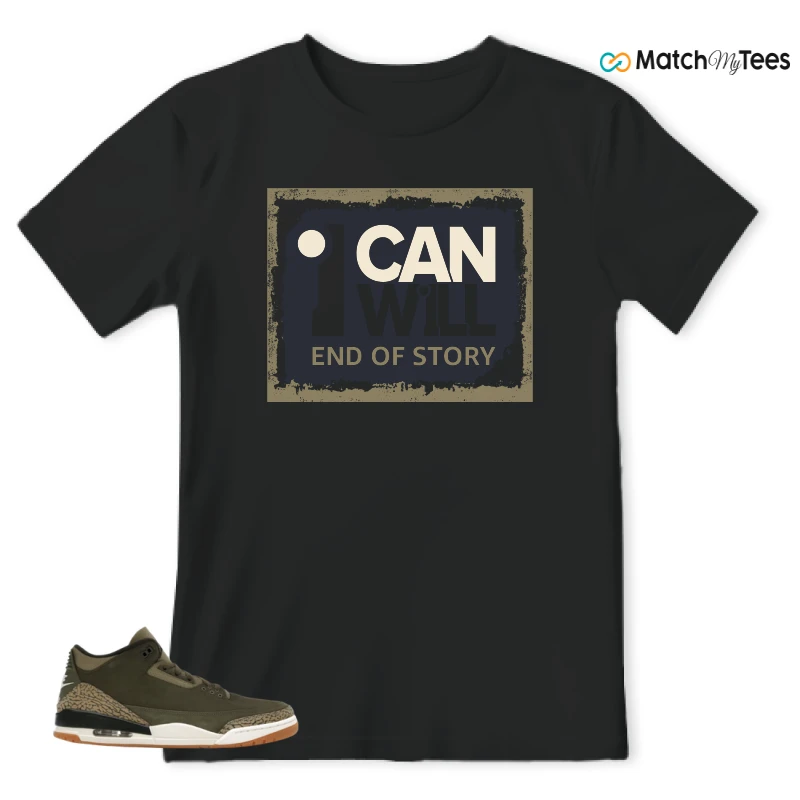 NIKE AIR JORDAN 3 RETRO FAMILY AFFAIR SNEAKER Matching Tees t-shirt