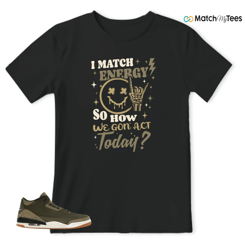 NIKE AIR JORDAN 3 RETRO FAMILY AFFAIR SNEAKER Matching Tees t-shirt
