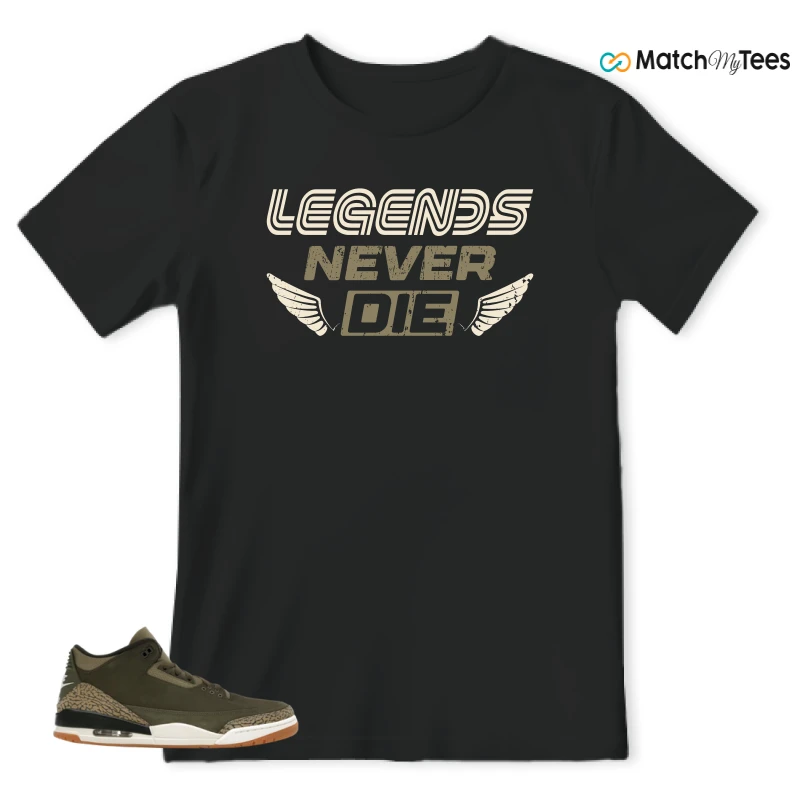 NIKE AIR JORDAN 3 RETRO FAMILY AFFAIR SNEAKER Matching Tees t-shirt