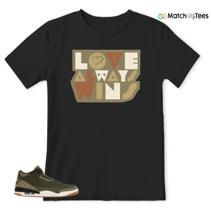 NIKE AIR JORDAN 3 RETRO FAMILY AFFAIR SNEAKER Matching Tees t-shirt