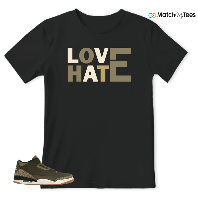 NIKE AIR JORDAN 3 RETRO FAMILY AFFAIR SNEAKER Matching Tees t-shirt
