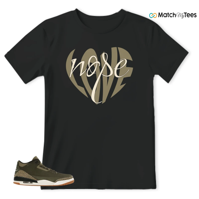 NIKE AIR JORDAN 3 RETRO FAMILY AFFAIR SNEAKER Matching Tees t-shirt