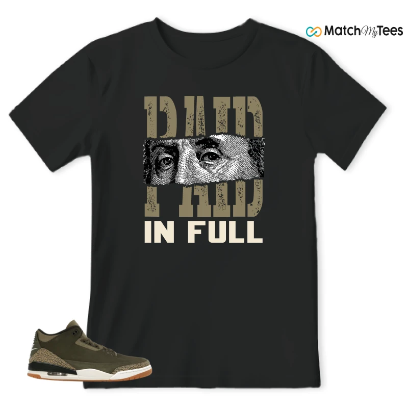 NIKE AIR JORDAN 3 RETRO FAMILY AFFAIR SNEAKER Matching Tees t-shirt