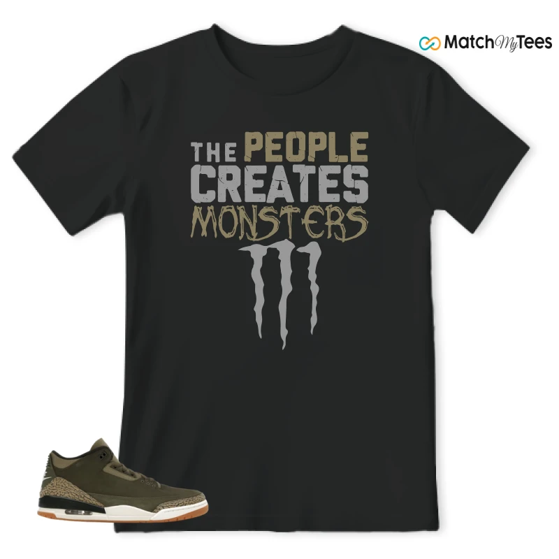 NIKE AIR JORDAN 3 RETRO FAMILY AFFAIR SNEAKER Matching Tees t-shirt