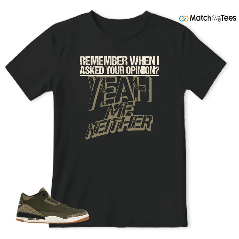 NIKE AIR JORDAN 3 RETRO FAMILY AFFAIR SNEAKER Matching Tees t-shirt