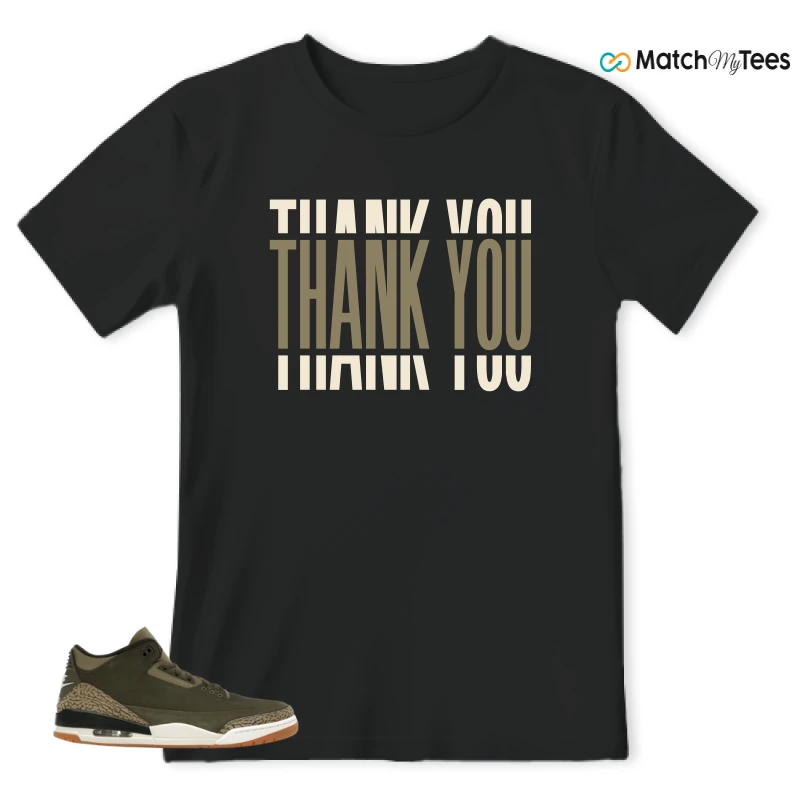 NIKE AIR JORDAN 3 RETRO FAMILY AFFAIR SNEAKER Matching Tees t-shirt
