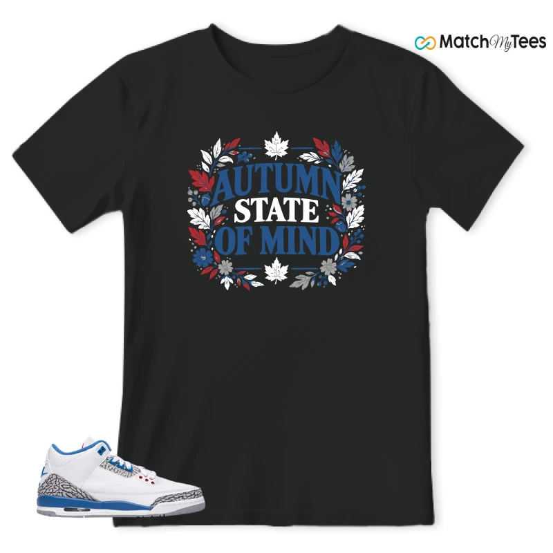 NIKE AIR JORDAN 3 RETRO TRUE BLUE 2026 GRADE SCHOOL SNEAKER Matching Tees t-shirt
